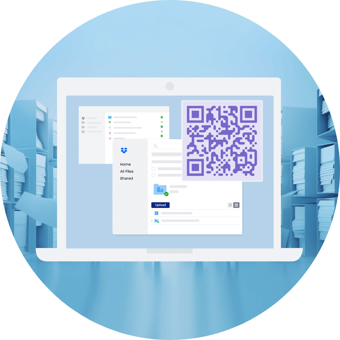 Dynamic QR code for any file or folder: how to add Dropbox link to QR code