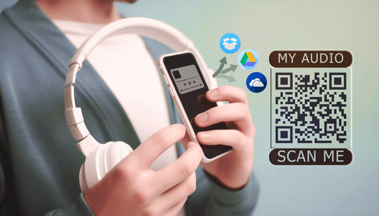 3 ways to convert audio to QR code and get a QR code of dynamic type